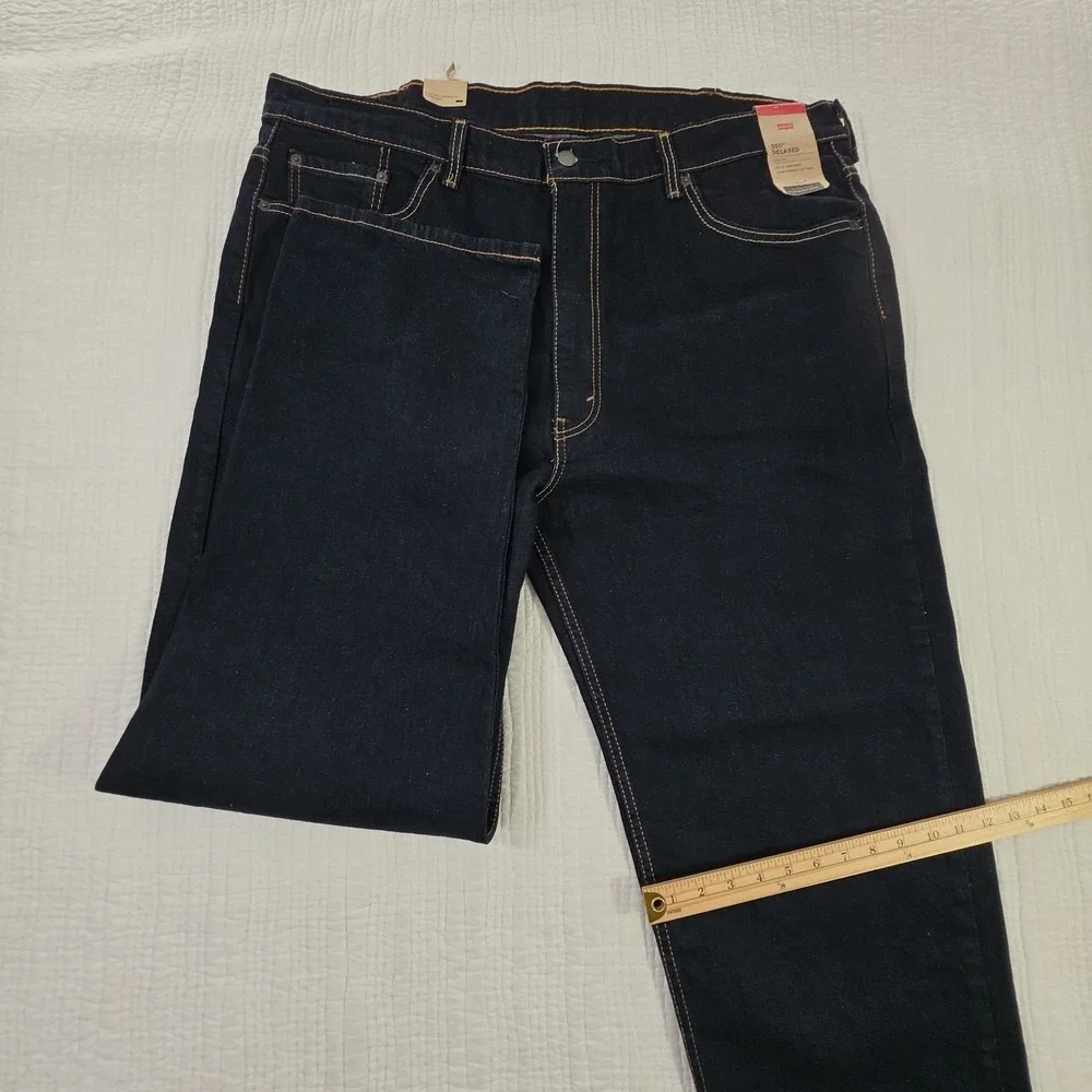 Levi's Jeans 550 Men's Big Tall Size 44x34 Relaxed Straight Stretch Denim NEW